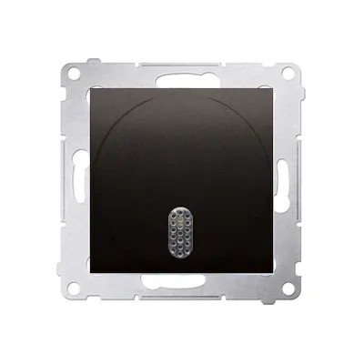 Dzwonek elektroniczny Simon 54 w kolorze brąz mat, zasilanie 8-12 V, model DDT1.01/46.