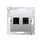Gniazdo HDMI + RJ45 kat.6 Srebrny mat Simon 54 - DGHRJ45.01/43