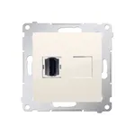 Gniazdo HDMI pojedyncze kremowe Simon 54 z serii DGHDMI.01/41, idealne do nowoczesnych instalacji.