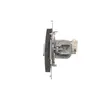 Gniazdo komputerowe podwójne RJ45 kat.6 ekranowane Simon 54 antracyt D62E.01/48, widok z boku
