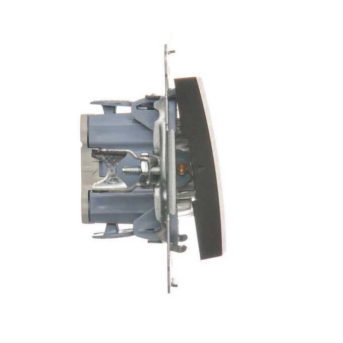 Łącznik dwubiegunowy z podświetleniem LED 10AX Brąz mat - DW2L.01/46 Simon 54