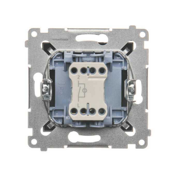Łącznik jednobiegunowy z podświetleniem LED 10AX Antracyt - DW1L.01/48 Simon 54