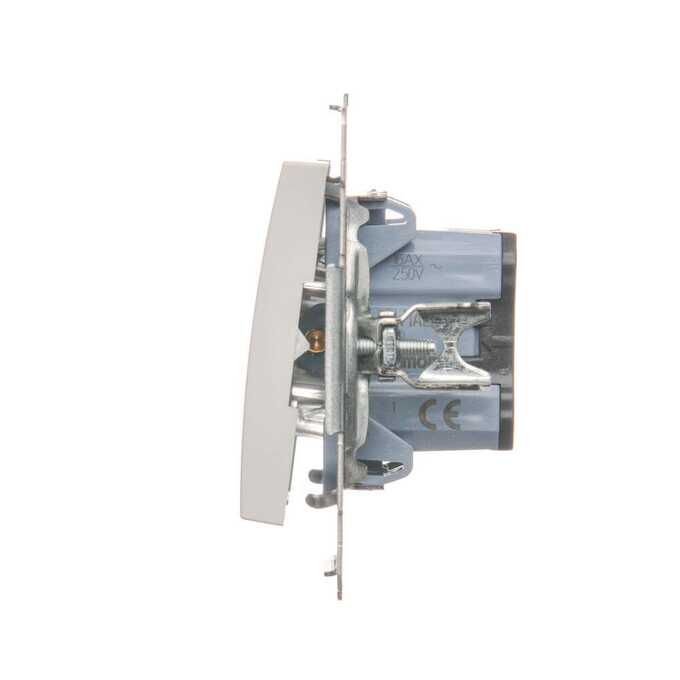 Łącznik jednobiegunowy z podświetleniem LED 16AX Biały - DW1AL.01/11 Simon 54