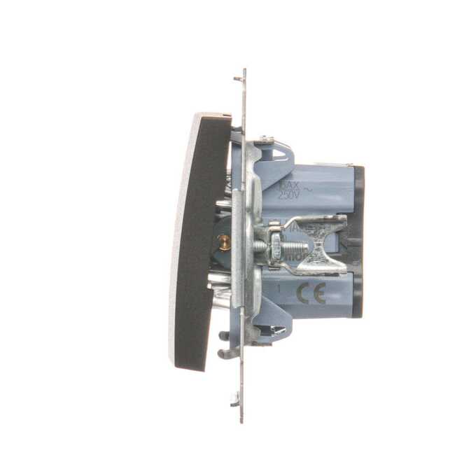 Łącznik jednobiegunowy z podświetleniem LED 16AX Brąz mat - DW1AL.01/46 Simon 54