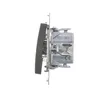 Łącznik krzyżowy Simon 54 Antracyt DW7.01/48 z mocowaniem i oznaczeniami 10AX 250V