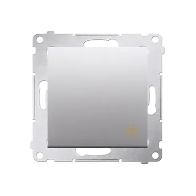 Łącznik krzyżowy Simon 54 DW7.01/43 w kolorze srebrny mat, z metalowym mechanizmem i subtelnym symbolem producenta.