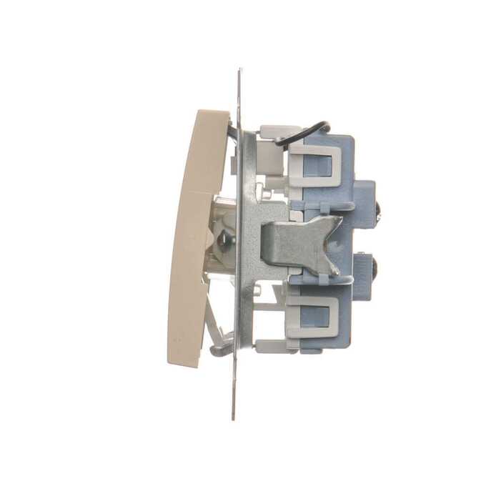 Łącznik podwójny schodowy z podświetleniem 10AX Kremowy - DW6/2L.01/41 Simon 54
