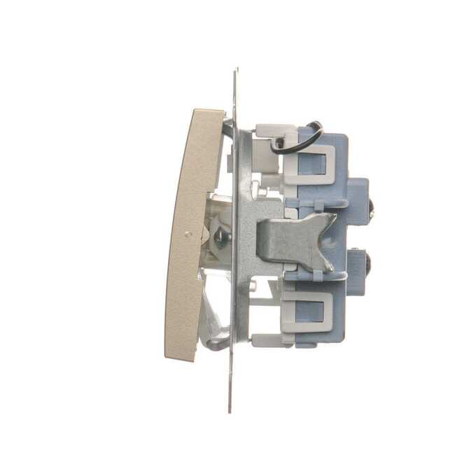 Łącznik podwójny schodowy z podświetleniem 10AX Złoty mat - DW6/2L.01/44 Simon 54