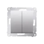 Łącznik podwójny świecznikowy 16AX Simon 54 w kolorze srebrny mat, model DW5A.01/43.