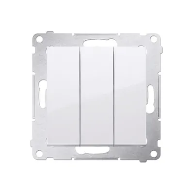Łącznik potrójny Simon 54 w kolorze białym, model DW31.01/11, producent Kontakt-Simon.