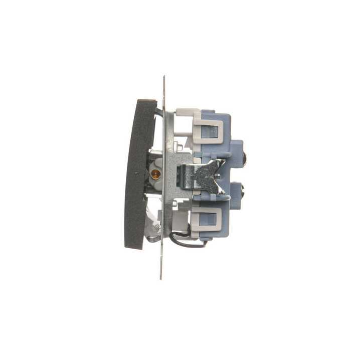 Łącznik schodowy podwójny z podświetleniem 10AX Antracyt - DW6/2L.01/48 Simon 54