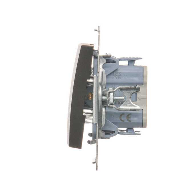 Łącznik schodowy z podświetleniem LED 10AX Brąz mat - DW6L.01/46 Simon 54