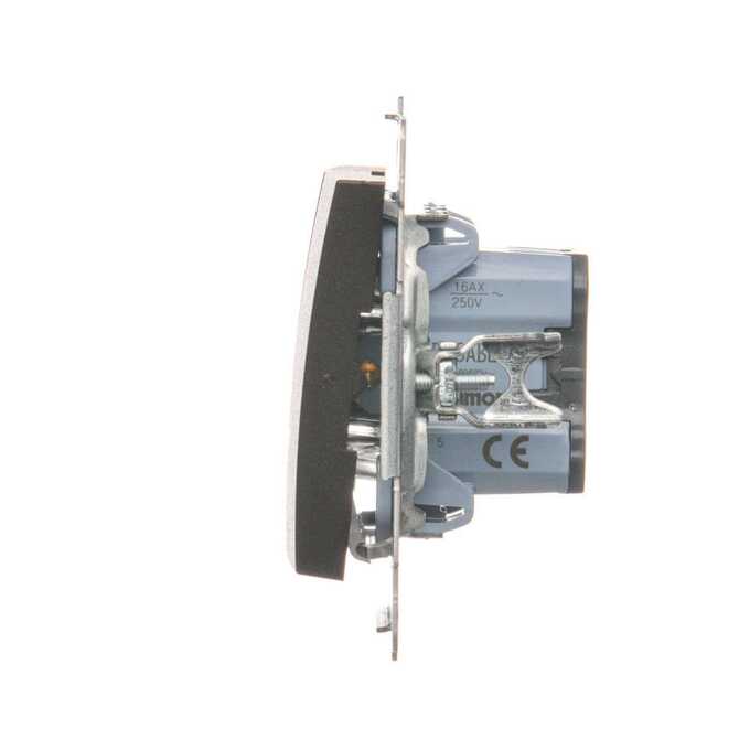 Łącznik świecznikowy, podwójny z podświetleniem LED do wersji IP-44 16AX Brąz mat - DW5ABL.01/46 Simon 54