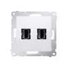 Gniazdo HDMI podwójne Biały Simon 54 - DGHDMI2.01/11