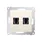 Gniazdo HDMI podwójne Kremowy Simon 54 - DGHDMI2.01/41