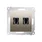Gniazdo HDMI podwójne Złoty mat Simon 54 - DGHDMI2.01/44