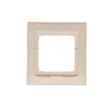 Ramka pojedyncza Simon 54 Premium w kolorze kremowym, model DR1/41, producent Kontakt-Simon.