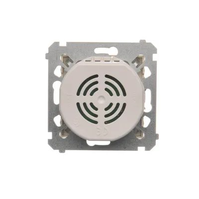 Regulator do załączania i regulacji źródeł światła Simon 54, model DS9V.01/44, widok od tyłu z mechanizmem montażowym.