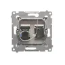 Gniazdo HDMI + RJ45 kat.6 Brąz mat Simon 54 - DGHRJ45.01/46