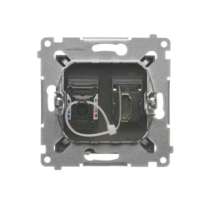 Gniazdo HDMI + RJ45 kat.6 Antracyt Simon 54 - DGHRJ45.01/48