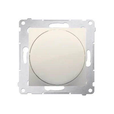 Sygnalizator świetlny LED Simon 54 w kolorze kremowym, model DSS1.01/41, z metalowym stelażem.