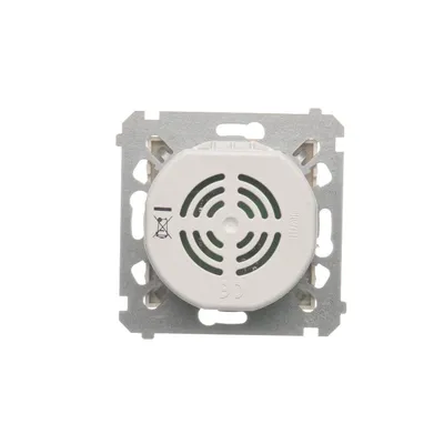 Sygnalizator świetlny LED zielony Kontakt-Simon DSS3.01/41 - widok z tyłu na mechanizm montażowy i obudowę.
