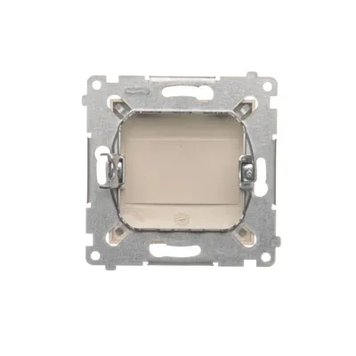 Zaślepka ramki Simon 54 kremowa DPS.01/41 z mechanizmem mocowania na łapki lub wkręty.
