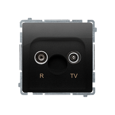 Gniazdo antenowe R-TV końcowe Czarny mat - BMZAR1/1.01/49 Basic