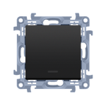 Łącznik jednobiegunowy z podświetleniem LED Czarny mat - CW1L.01/49 Simon10