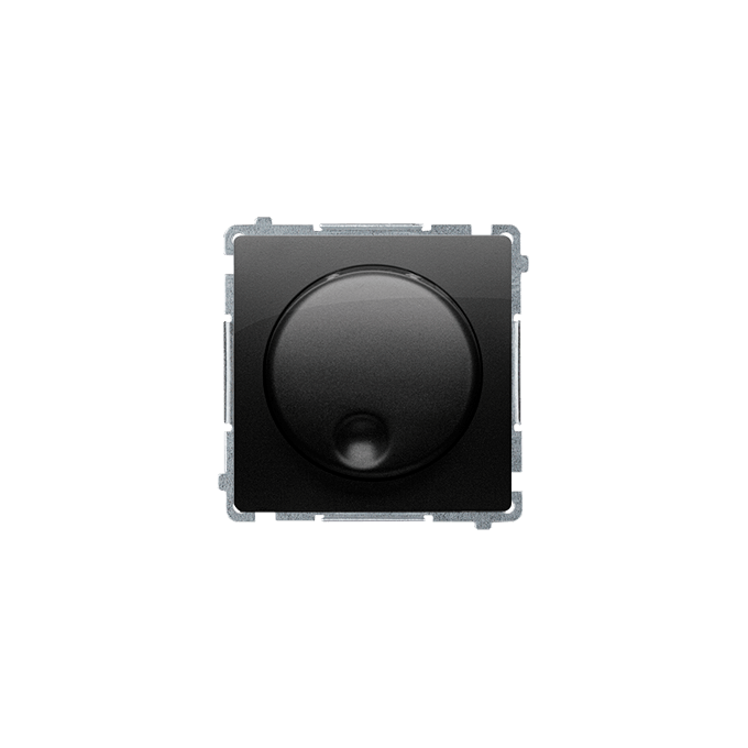 Ściemniacz naciskowo-obrotowy 20-500W Czarny mat - BMS9T.01/49 Basic
