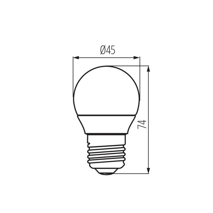 Żarówka LED IQ-LED G45 E27 4,2W 470lm 2700K b.ciepła Kanlux - 33737