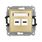 Ładowarka USB C podwójna 5V Quick Charge 3,1A (z polem opisowym) Złoty Karlik Mini - 29MCUSB-7