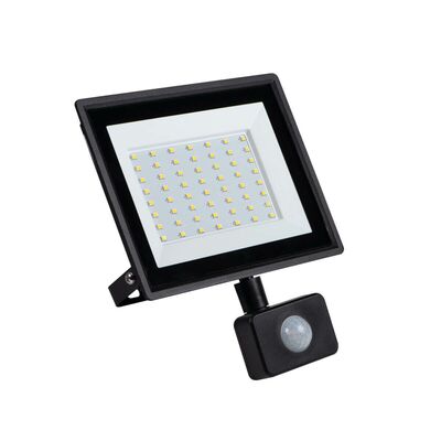 Naświetlacz LED z czujnikiem ruchu GRUN NV LED-50-B 50W 4500lm 4000K b.neutralna IP-44 230V Kanlux - 31400