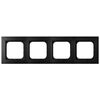 Ramka poczwórna Czarny matowy As - R-4G/33