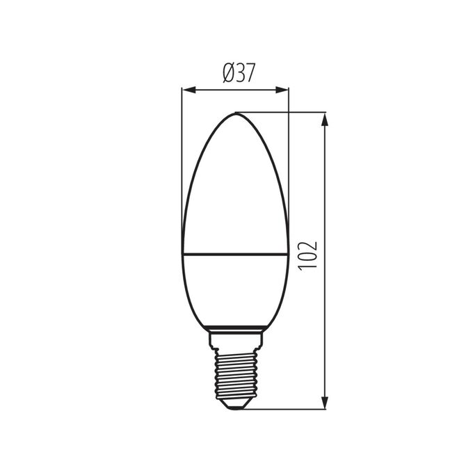 Żarówka LED IQ-LED C37 E14 4,2W-WW 470lm 2700K b.ciepła 230V Kanlux - 33728