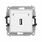 Gniazdo USB-A A 2.0 pojedyncze Biały połysk Karlik ICON - IGUSB-1