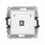 Gniazdo USB-A B 2.0 pojedyncze Biały połysk Karlik ICON - IGUSB-3