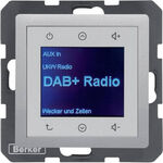 Radio Touch DAB+ Alu aksamit Berker Q.1/Q.3/Q.7 - 29846084
