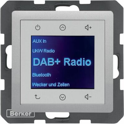 Radio Touch DAB+ Alu aksamit Berker Q.1/Q.3/Q.7 - 29846084