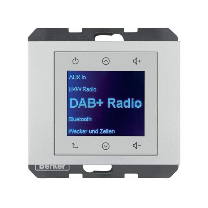 Radio Touch DAB+ Aluminium, lakierowany Berker K.5 - 29847003