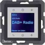 Radio Touch DAB+ Antracyt aksamit Berker Q.1/Q.3/Q.7 - 29846086