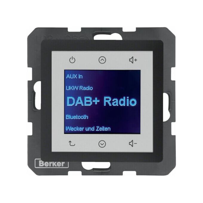 Radio Touch DAB+ Antracyt aksamit Berker Q.1/Q.3/Q.7 - 29846086