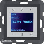 Radio Touch DAB+ Antracyt mat Berker B.Kwadrat/B.3/B.7 - 29841606