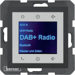 Radio Touch DAB+ Antracyt mat Berker B.Kwadrat/B.3/B.7 - 29841606