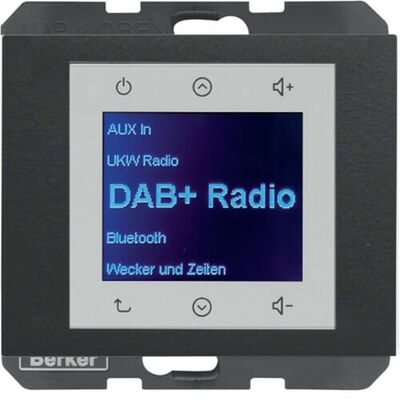 Radio Touch DAB+ Antracyt mat Berker K.1 - 29847006