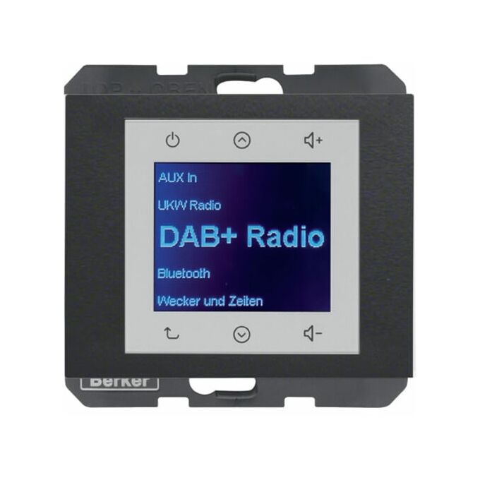 Radio Touch DAB+ Antracyt mat Berker K.1 - 29847006