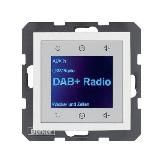 Radio Touch DAB+ Biały połysk Berker B.Kwadrat - 29848989