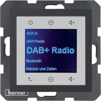 Radio Touch DAB+ z Bluetooth Antracyt mat Berker B.Kwadrat/B.3/B.7 - 30841606