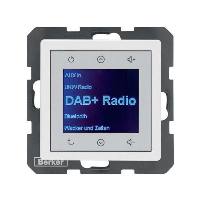 Radio Touch DAB+ z Bluetooth Biały aksamit Berker Q.1/Q.3/Q.7 - 30846089