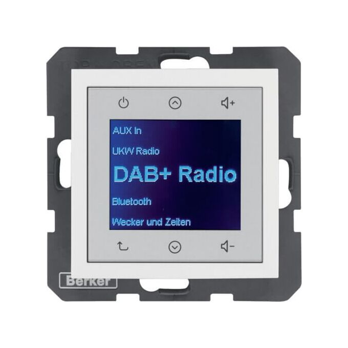 Radio Touch DAB+ z Bluetooth Biały połysk Berker B.Kwadrat - 30848989